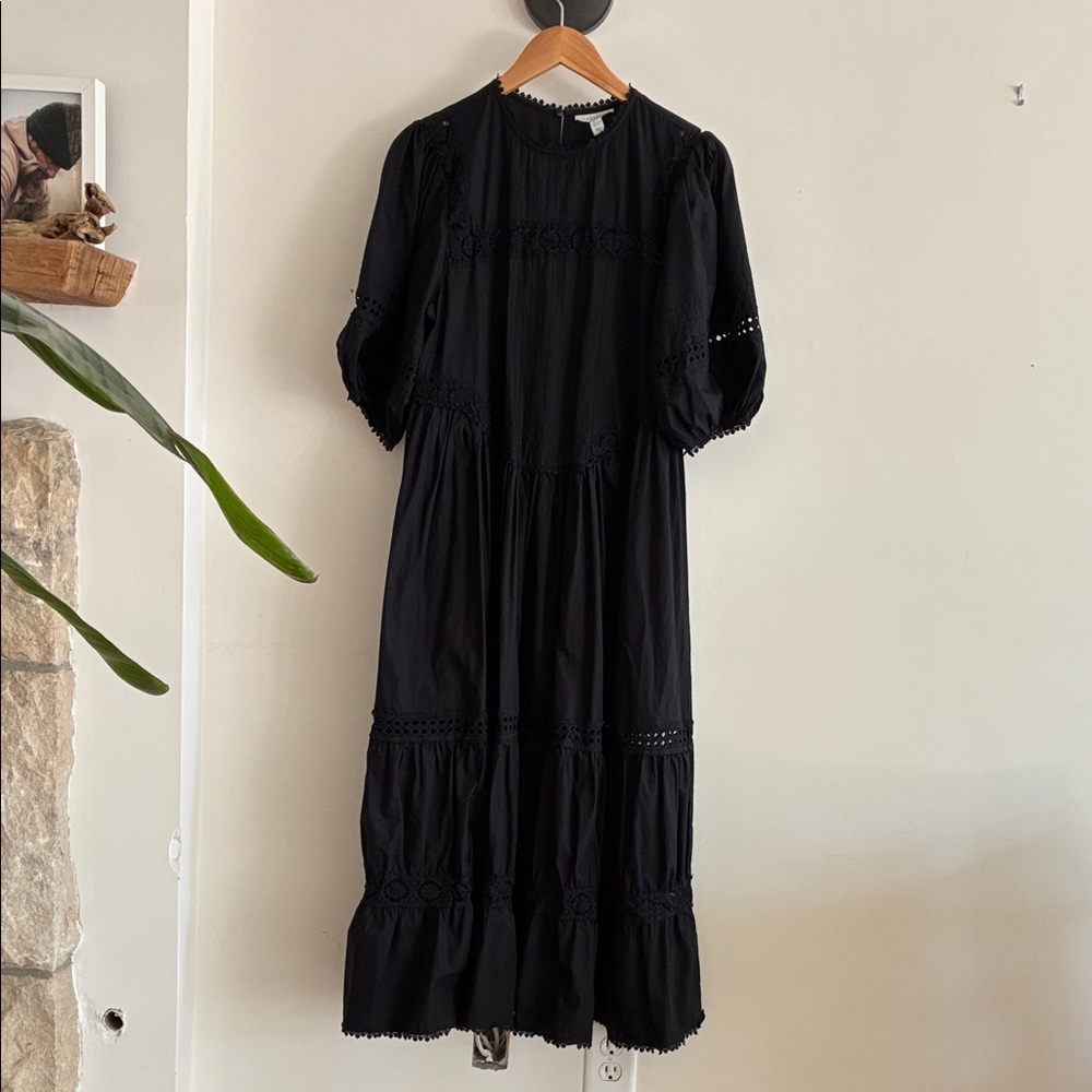 Topshop Black Long Sleeve Dress